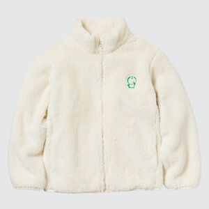 Uniqlo Doraemon Sustainability Mode Fluffy Yarn Fleece Full-Zip Jacket